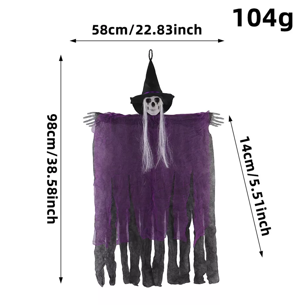 Halloween Skeleton Hanging Ghost Hanging Decorative Ornament, image 9