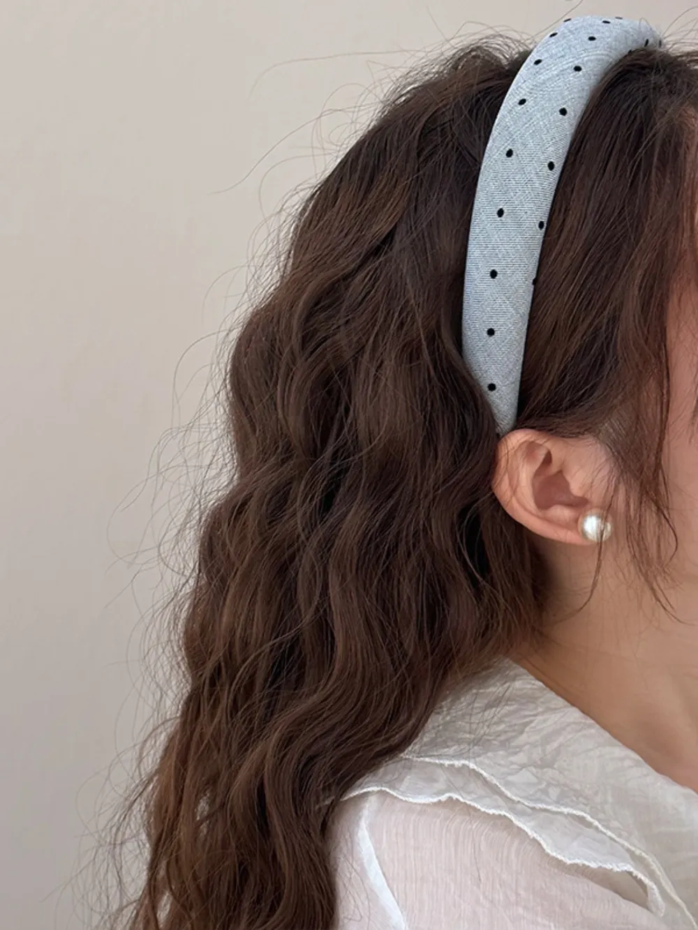 Polka Dot Polyester Wide Headband, image 9