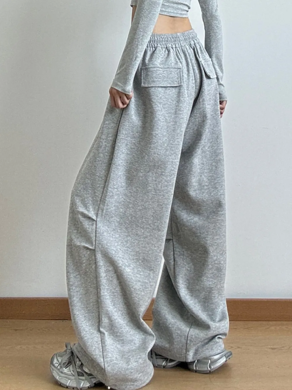Drawstring Wide Leg Pants, image 7