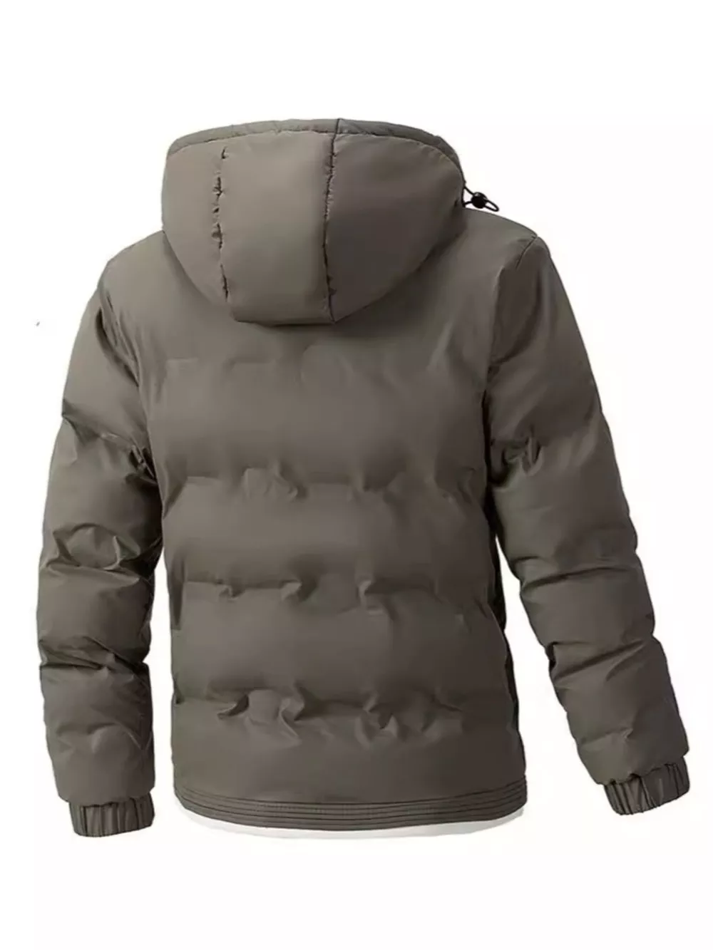 Men's Plus Size Warm Padded Hooded Puffer Jacket, image 4