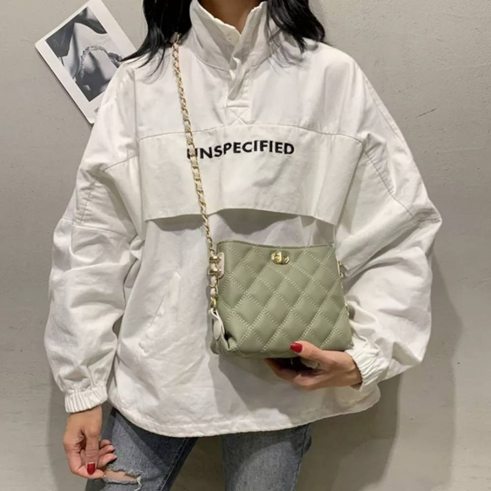 Quilted Chain Strap Crossbody Bag, image 7