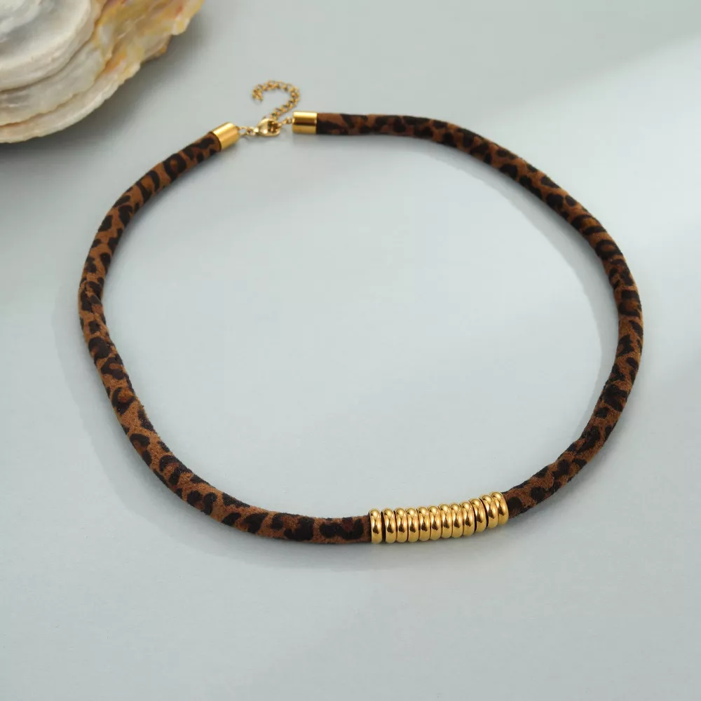 Leopard 18K Gold-Plated Necklace, image 7