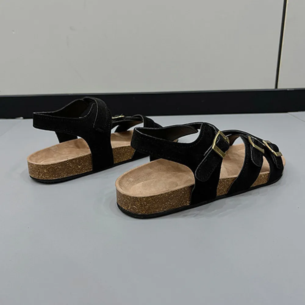 Open Toe Flat Buckle Sandals, image 8
