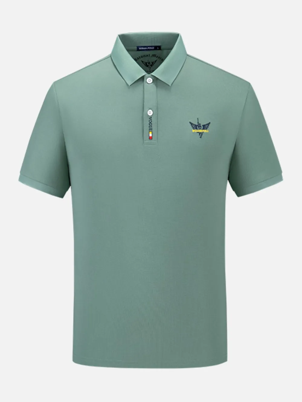 Men's Plus Size Short Sleeve Breathable Polo Shirt, image 2