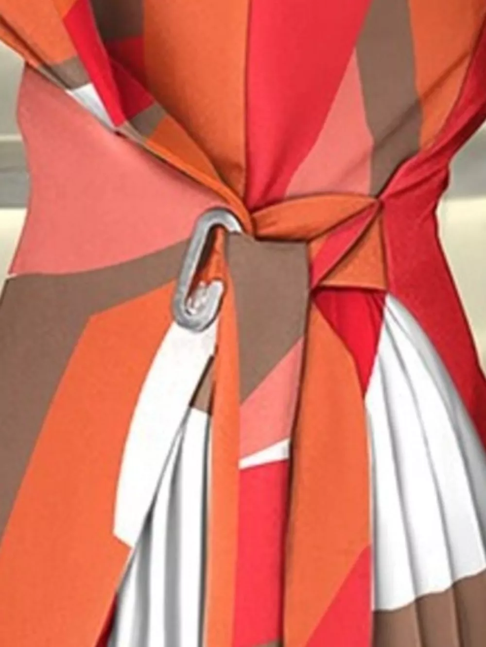 Blazer Style Pleated Midi Dress, image 5