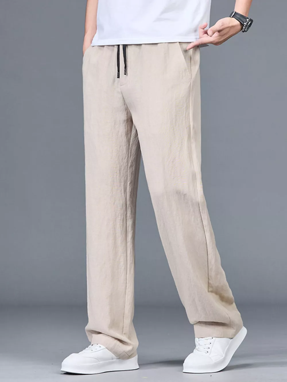Men's Plus Size Lightweight Casual Pants, image 5