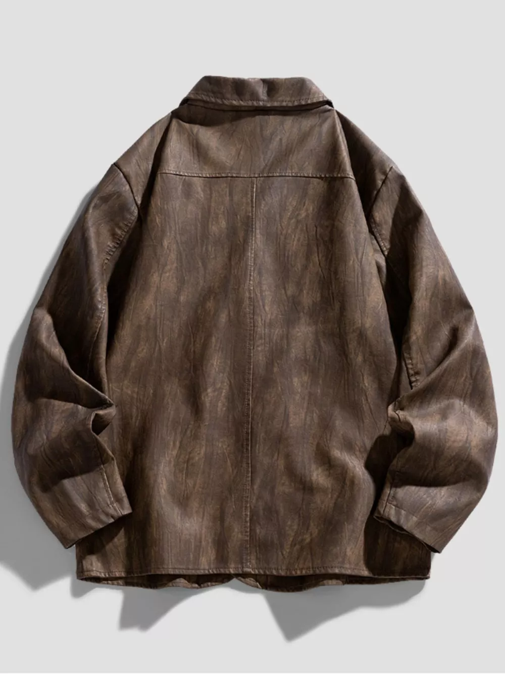 Men's Plus Size Button Up Long Sleeve Jacket, image 3