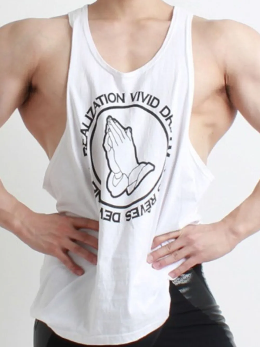 Men's Round Neck Graphic Tank, image 4