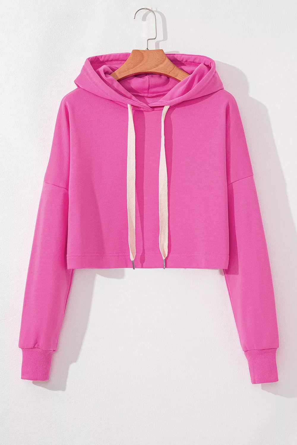 Drawstring Dropped Shoulder Hoodie, image 7