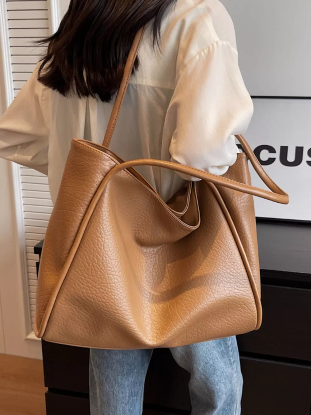 PU Leather Tote Bag, image 6