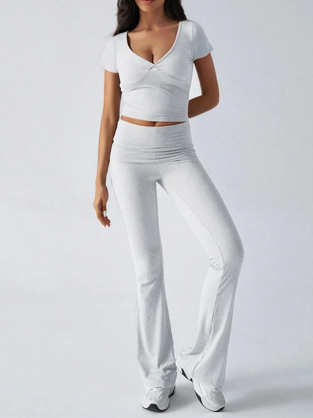 Short Sleeve Top and Bootcut Legging Set, image 6
