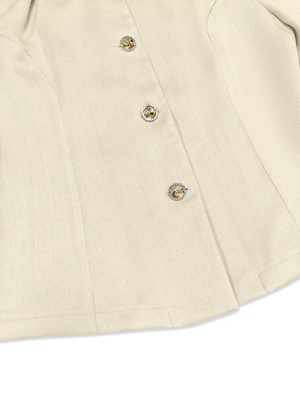 Square Neck Button-Down Fitted Blazer, image 6