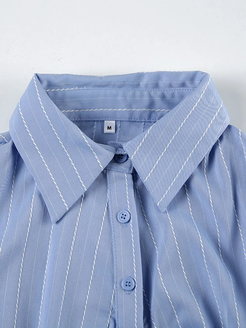 Striped Button-Down Collared Neck Shirt, image 24