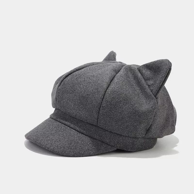 Cat Ear Newsboy Hat, image 8
