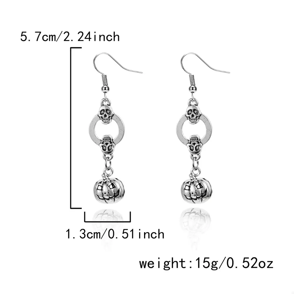 Halloween Pumpkin Dangle Earrings, image 5