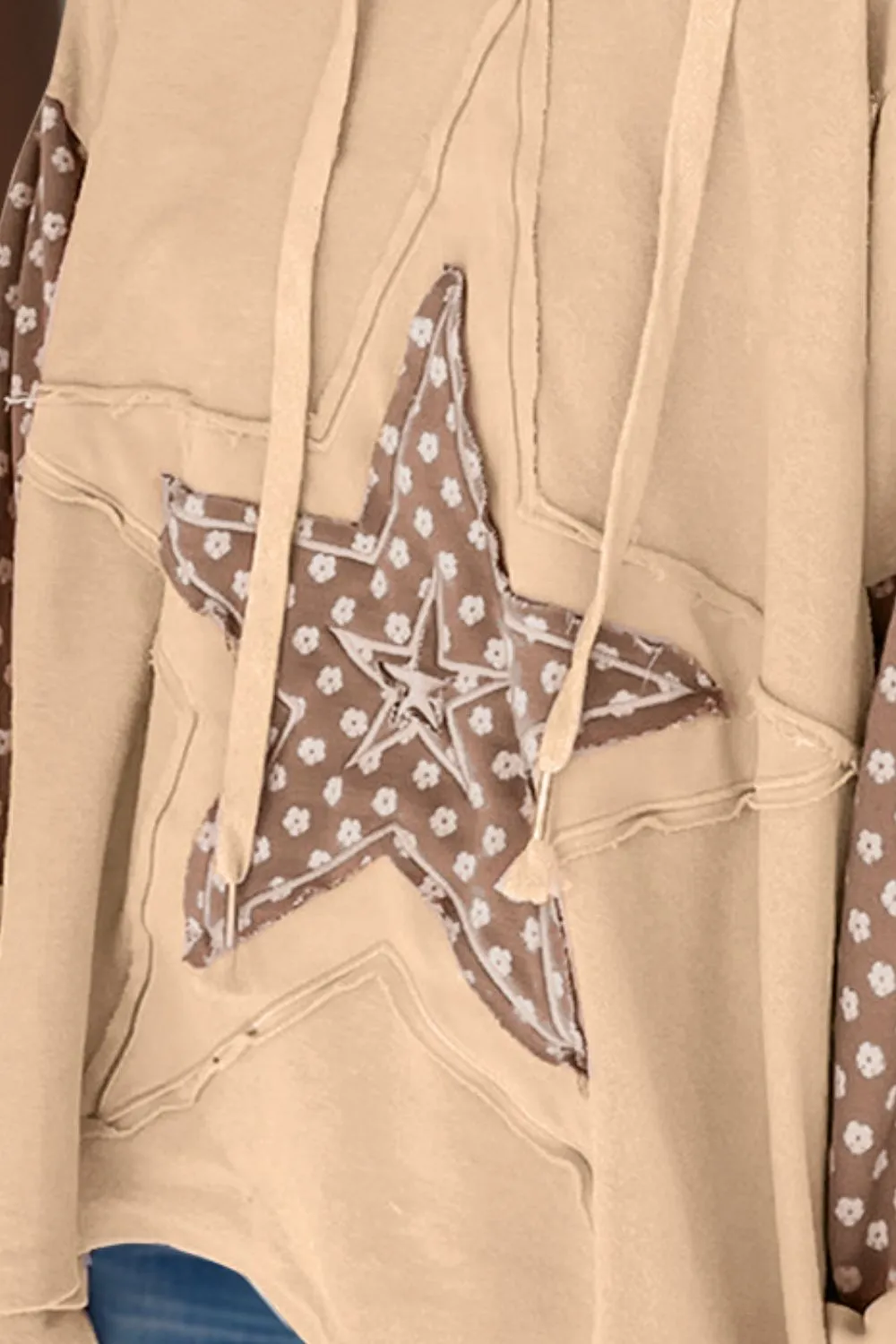 Drawstring Star Long Sleeve Hoodie, image 12