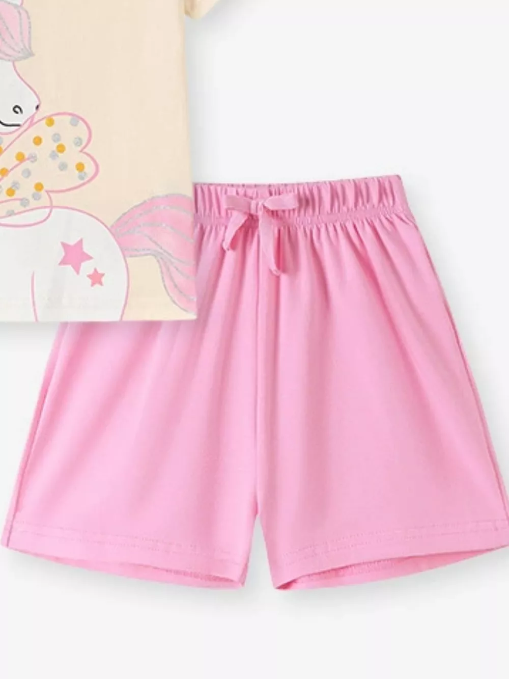 Children's Unicorn Graphic Tee & Shorts Set, image 2