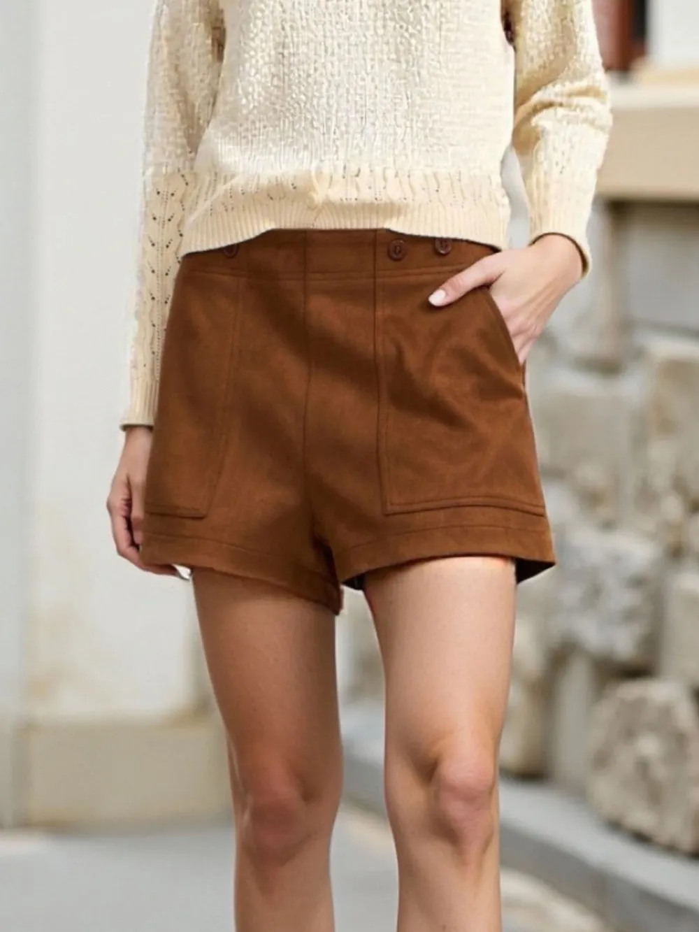 Pocketed Casual Shorts