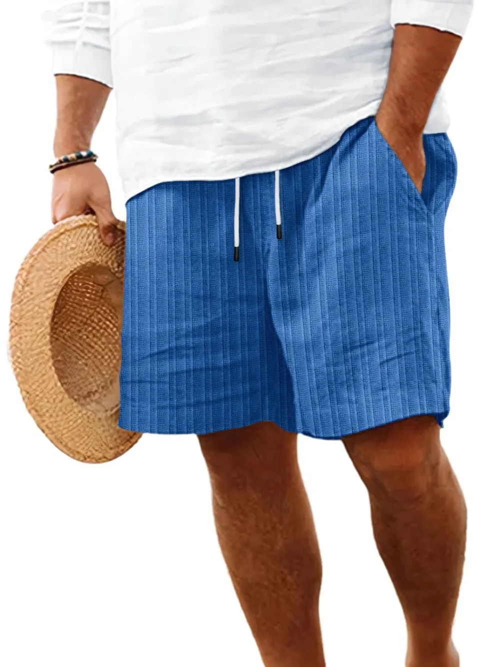 Men's Full Size Drawstring Shorts with Pockets Plus Size, image 8