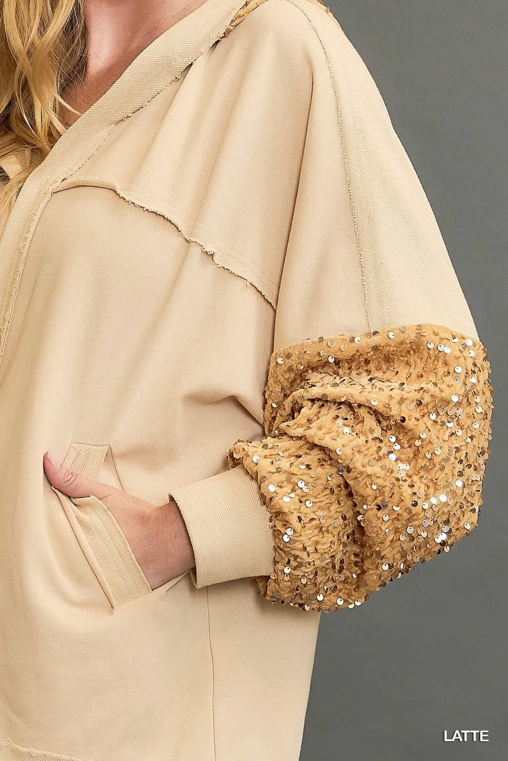 Sequined French Terry Jacket, image 5