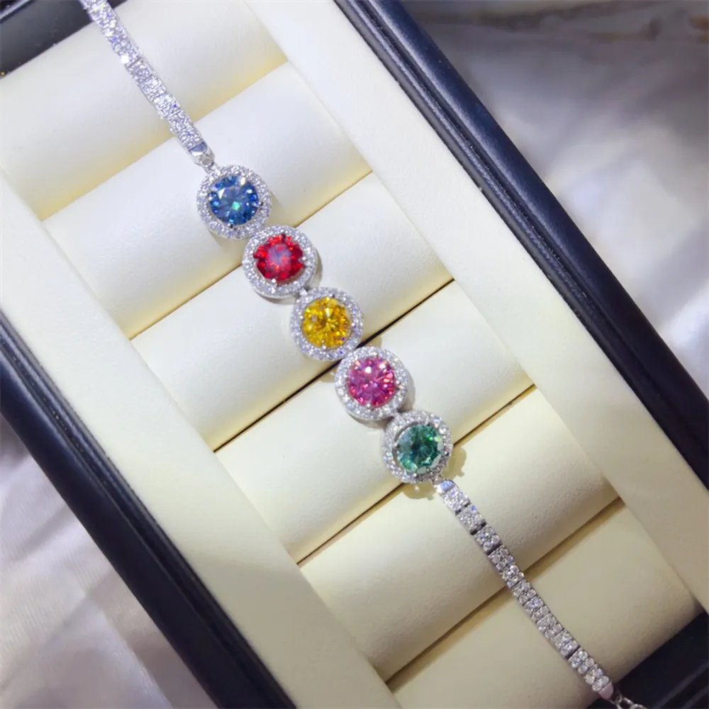 5 Carat 925 Sterling Silver Moissanite Bracelet, image 6