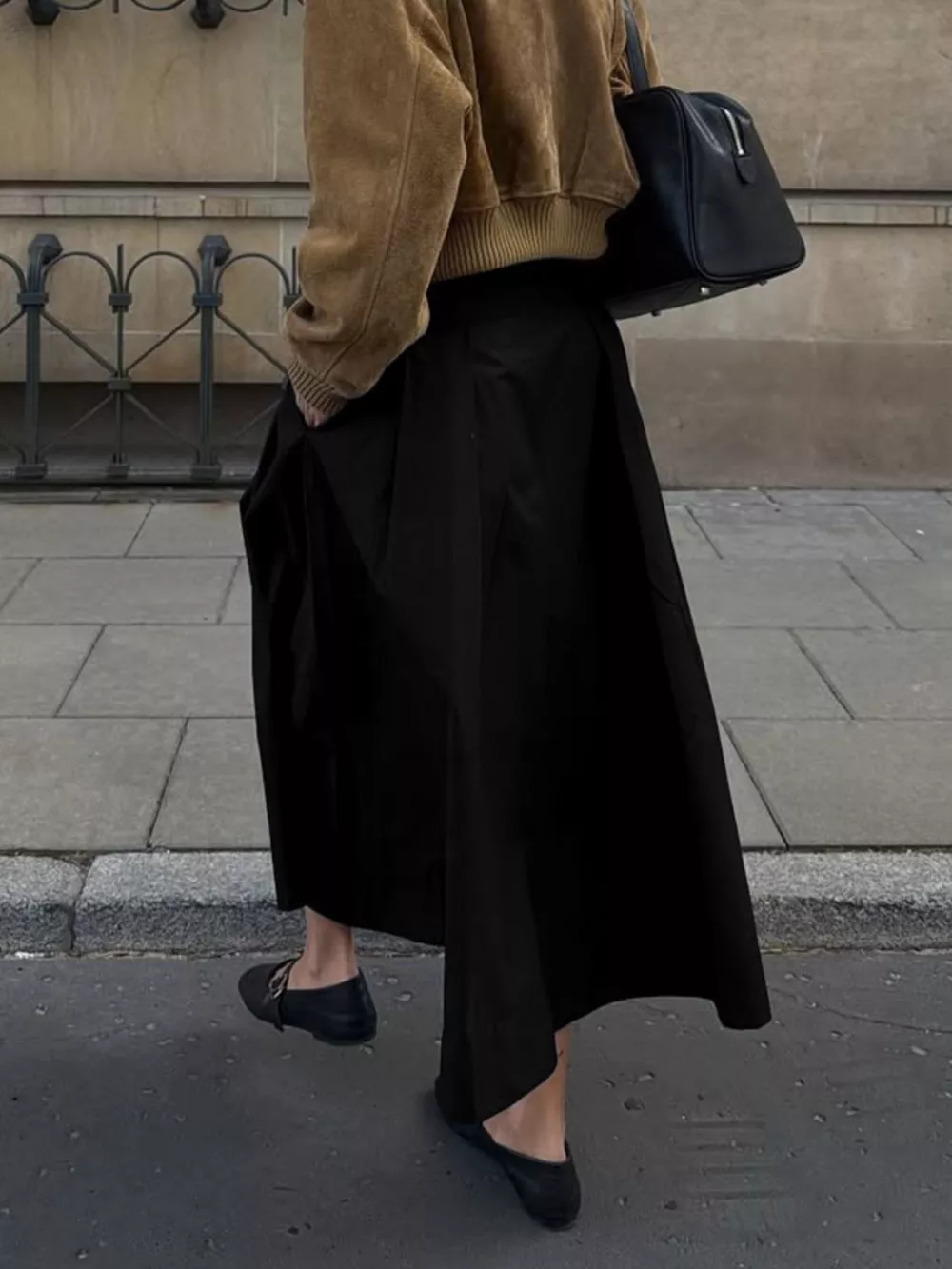 High-Waisted A-Line Skirt, image 3