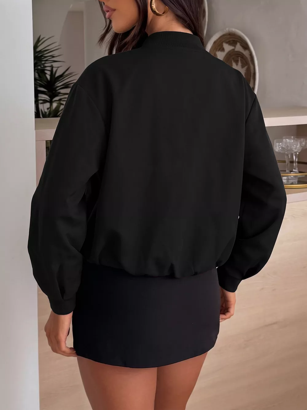 Zip-Up Dropped Shoulder Jacket, image 17