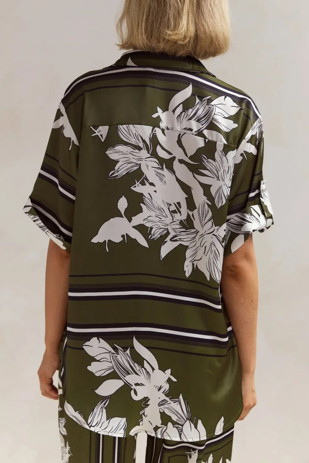 Printed Button Up Shirt and Pants Set, image 13