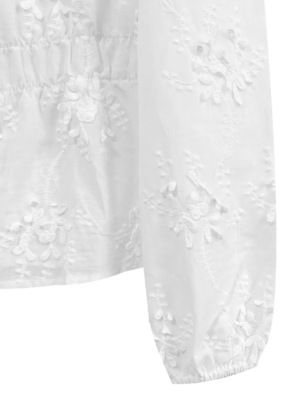 Lace Detail Balloon Sleeve Shirt, image 6