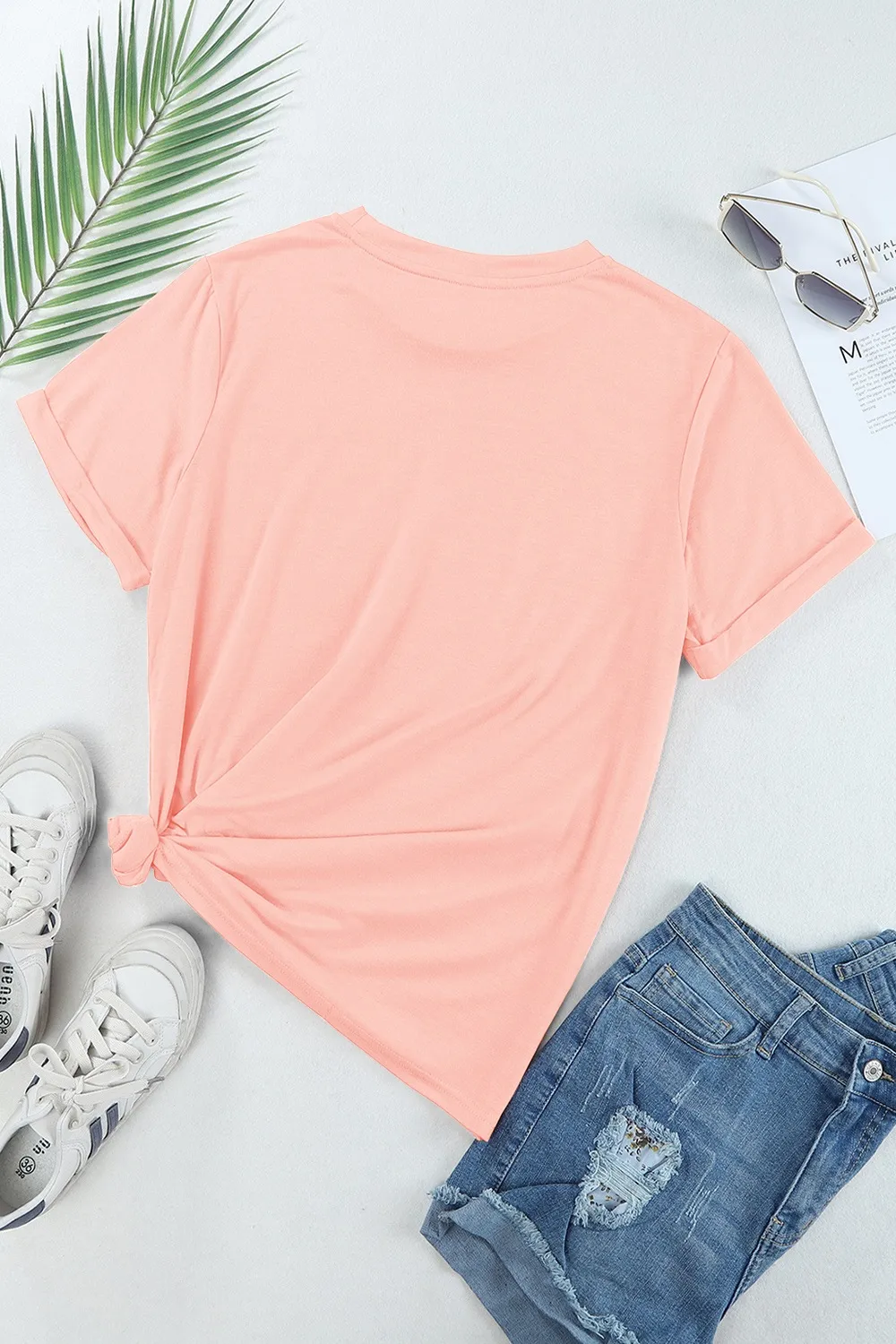 Sequin Bunny Round Neck Short Sleeve T-Shirt, image 7