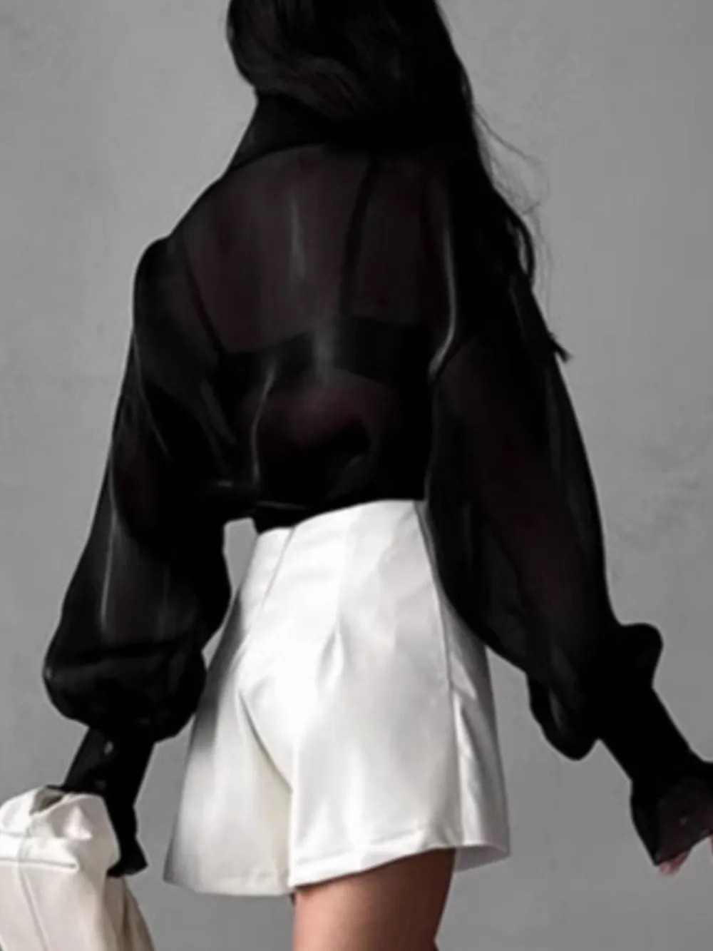 Button Up Flounce Sleeve Shirt, image 12