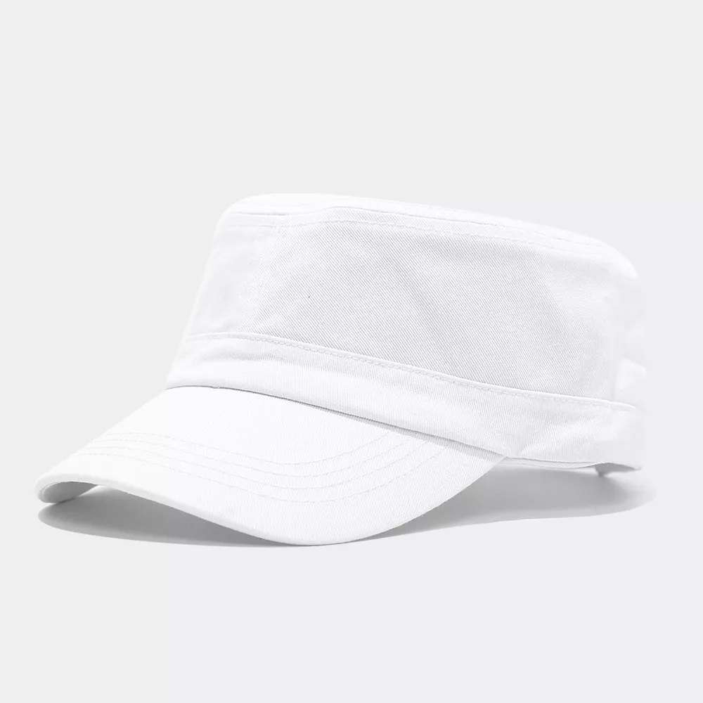 Solid Color Military Style Cadet Hat, image 2