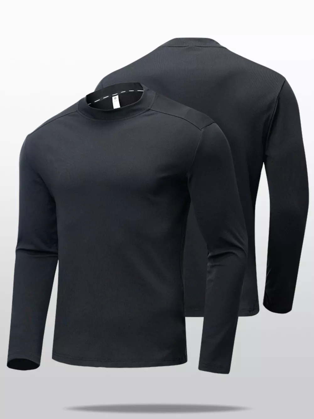 Men's Plus Size Long Sleeve T-Shirt, image 5