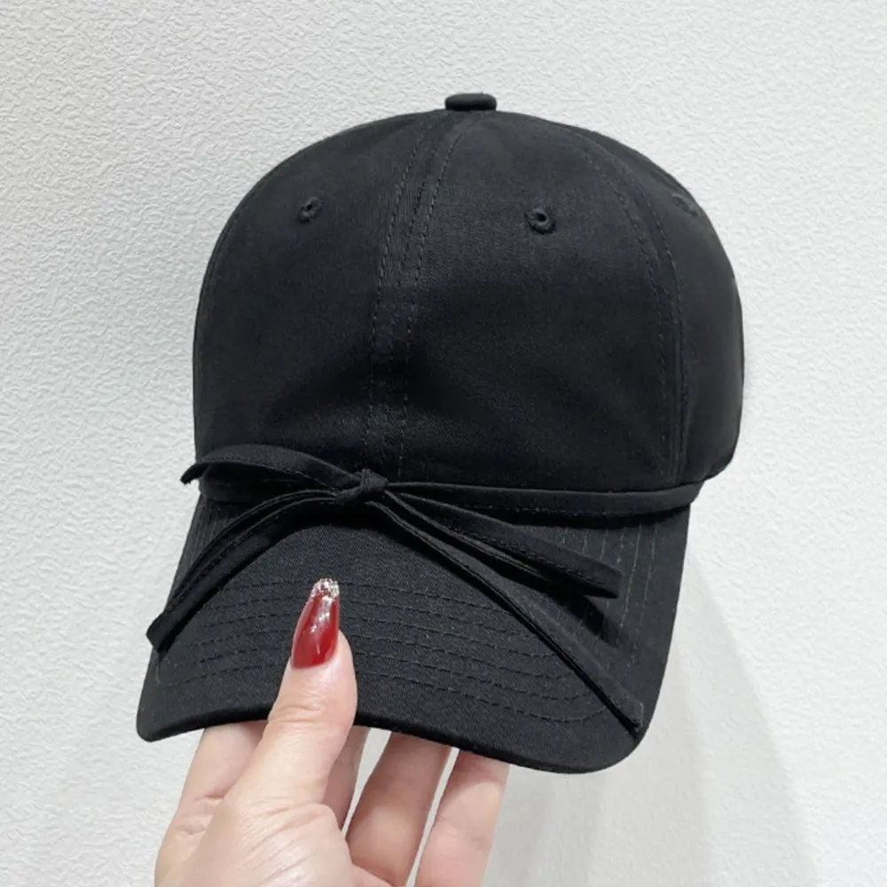 Bow Solid Color Baseball Cap