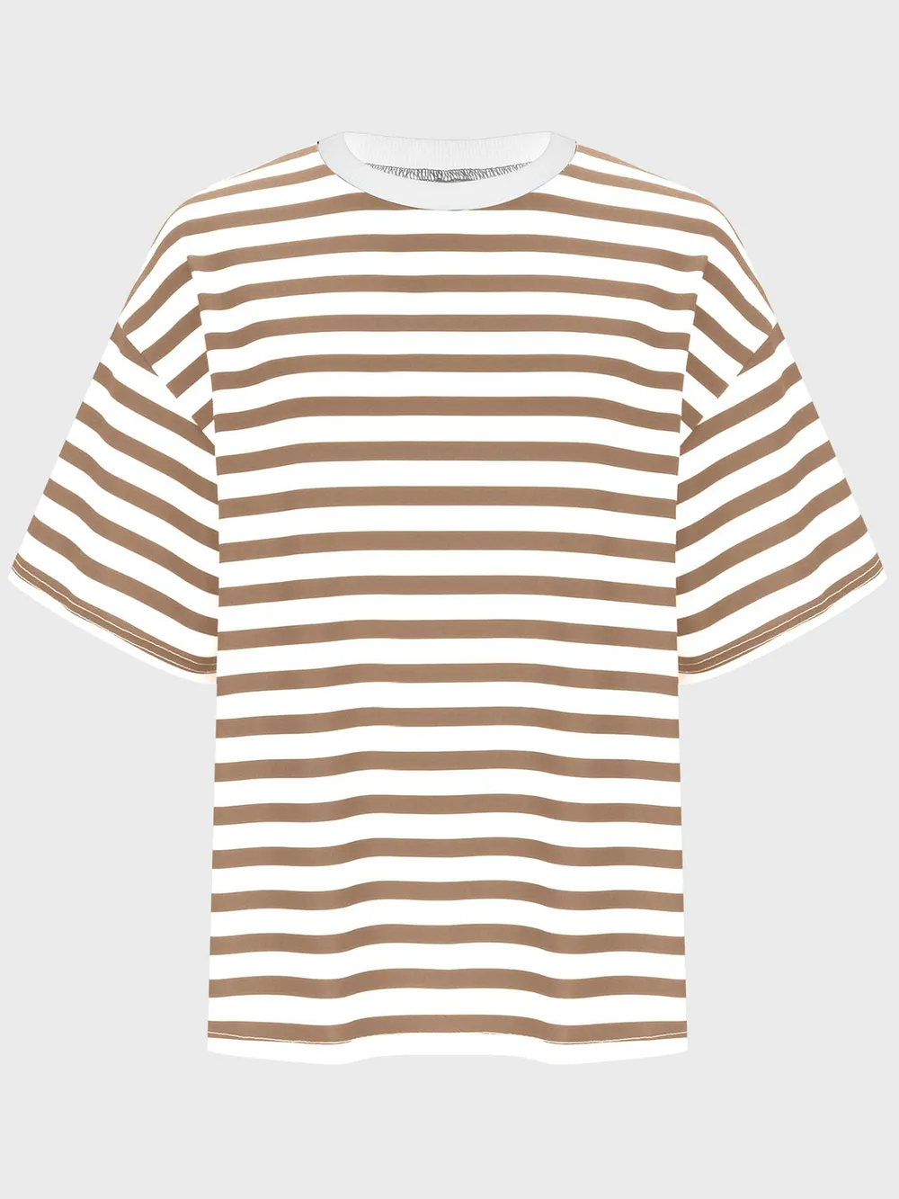 Striped Round Neck Half Sleeve T-Shirt, image 14