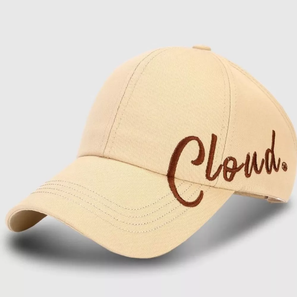 Baseball Cap with "Cloud" Embroidery, image 2