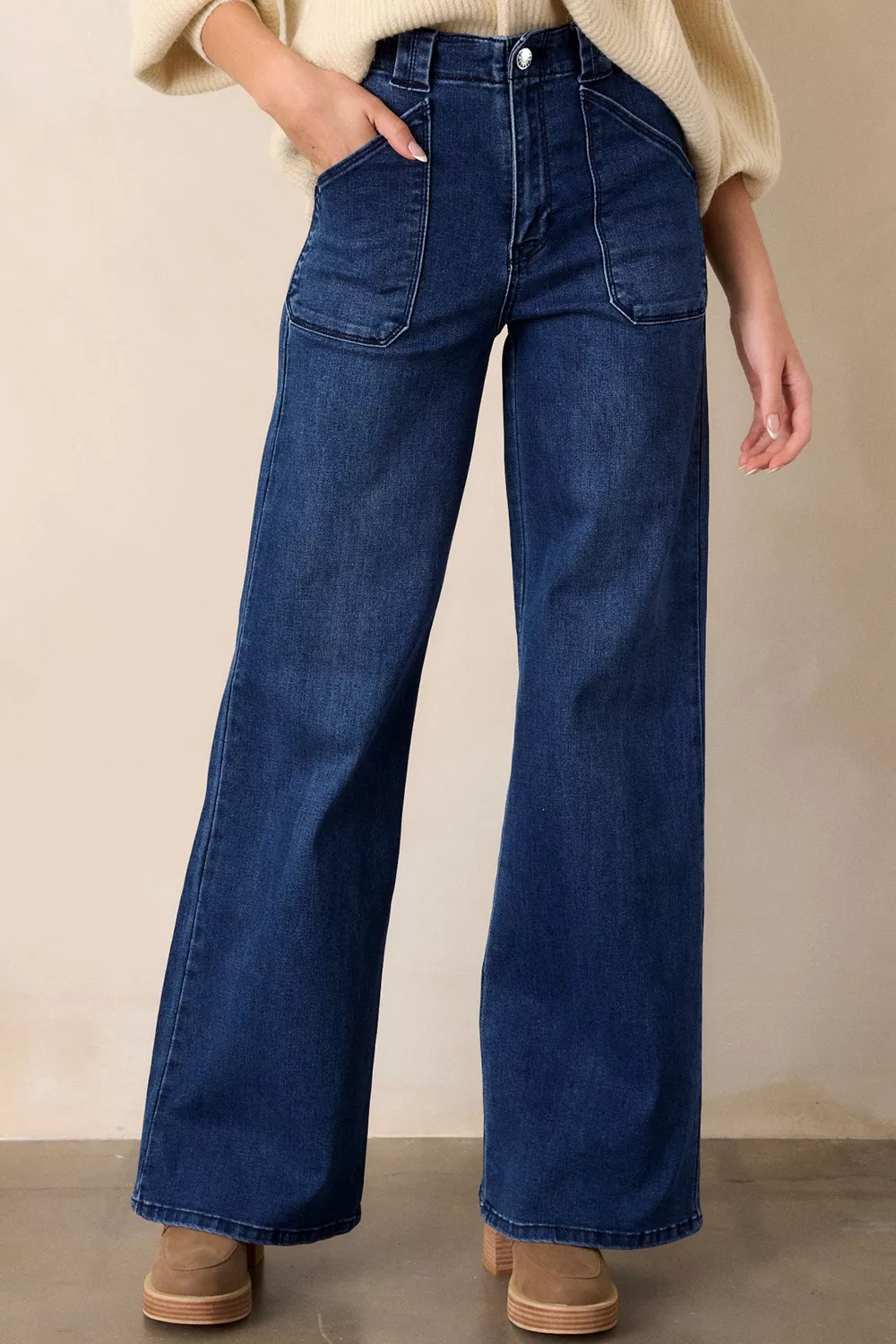 Straight Leg Mid-Rise Shift Jeans, image 2
