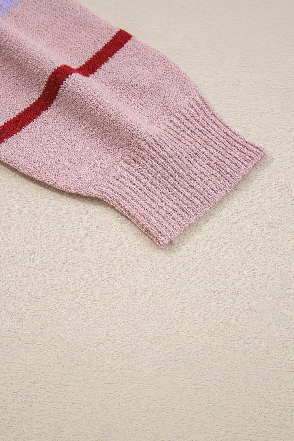 Striped Drop Shoulder Long Sleeve Sweater, image 8