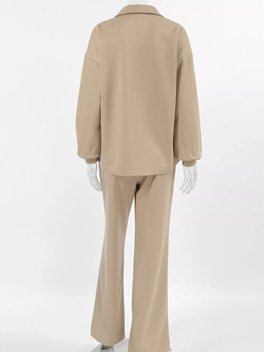 Quarter Zip Long Sleeve Top and Pants Set, image 10