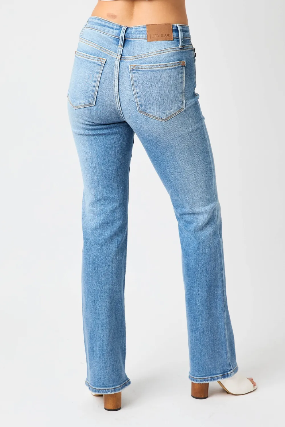 Full Size Mid-Rise Waist Straight Jeans, image 13