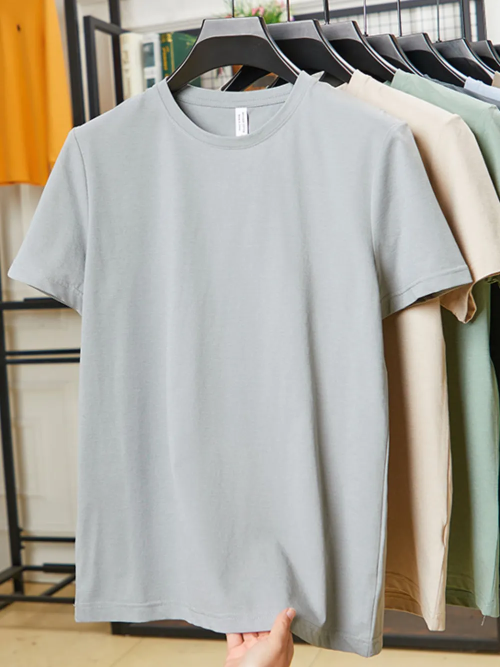 Men's Plus Size Round Neck Short Sleeve T-Shirt, image 6