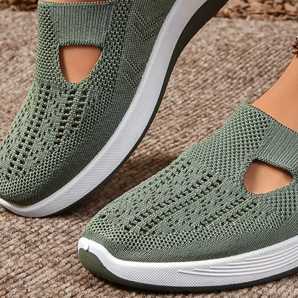 Round Toe Mesh Slip-Ons, image 8