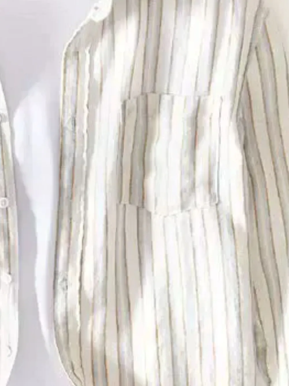Men's Plus Size Striped Button-Up Shirt, image 2
