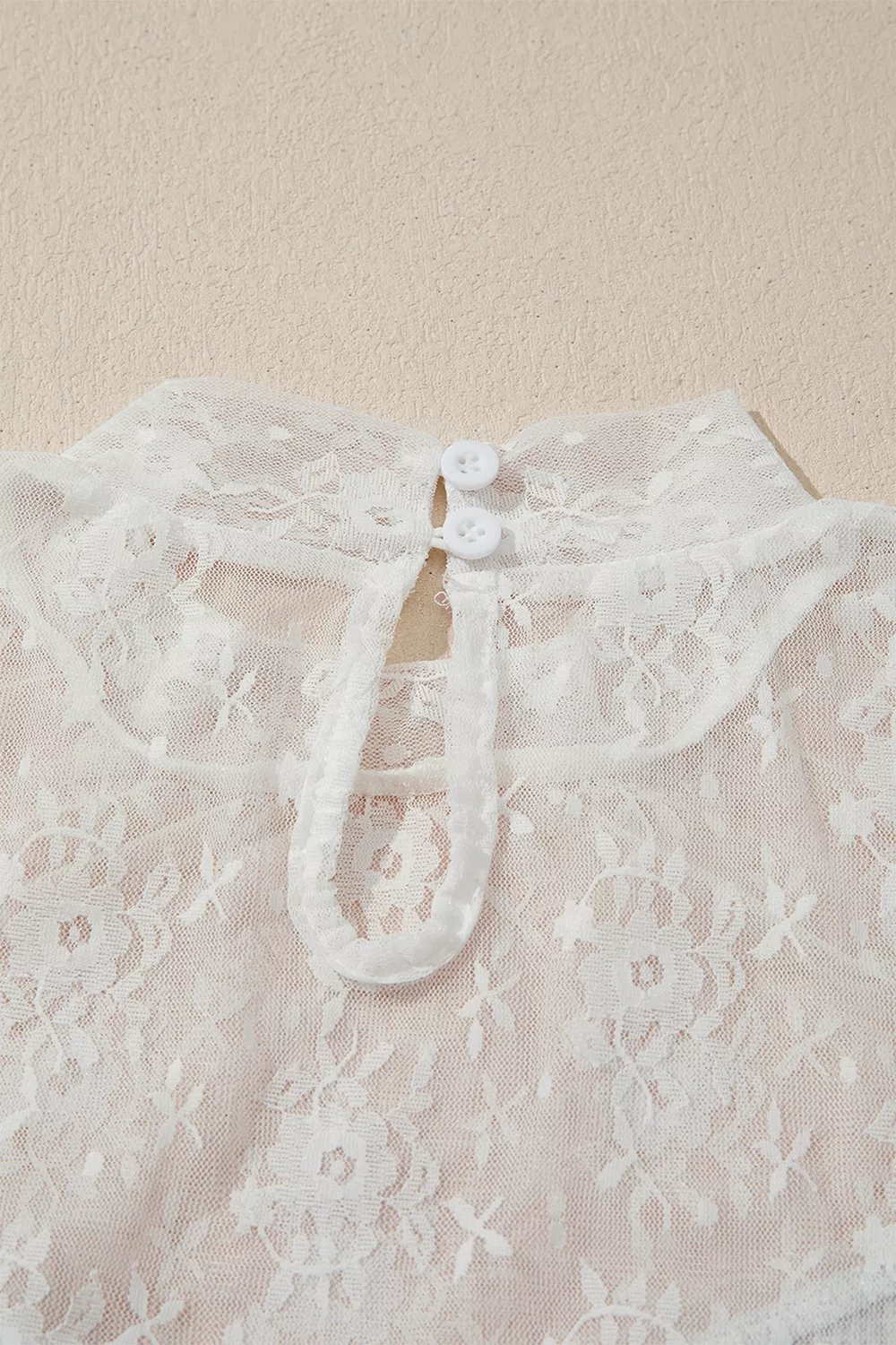 Lace Mesh Long Sleeve Top, image 10