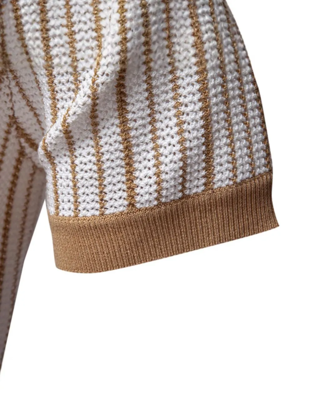 Men's Stripe Button Down Cardigan, image 5