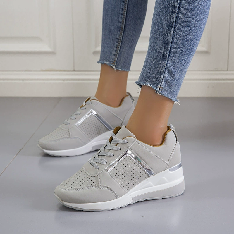 Lace Up Wedge Sneakers, image 13