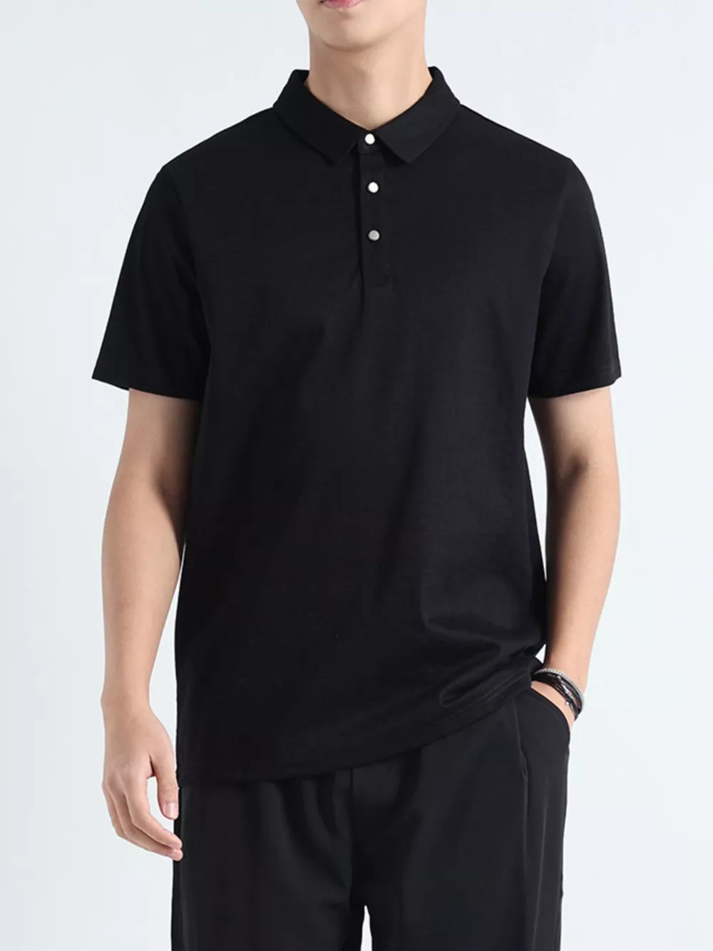 Men's Plus Size Casual Fit Short Sleeve Polo, image 3