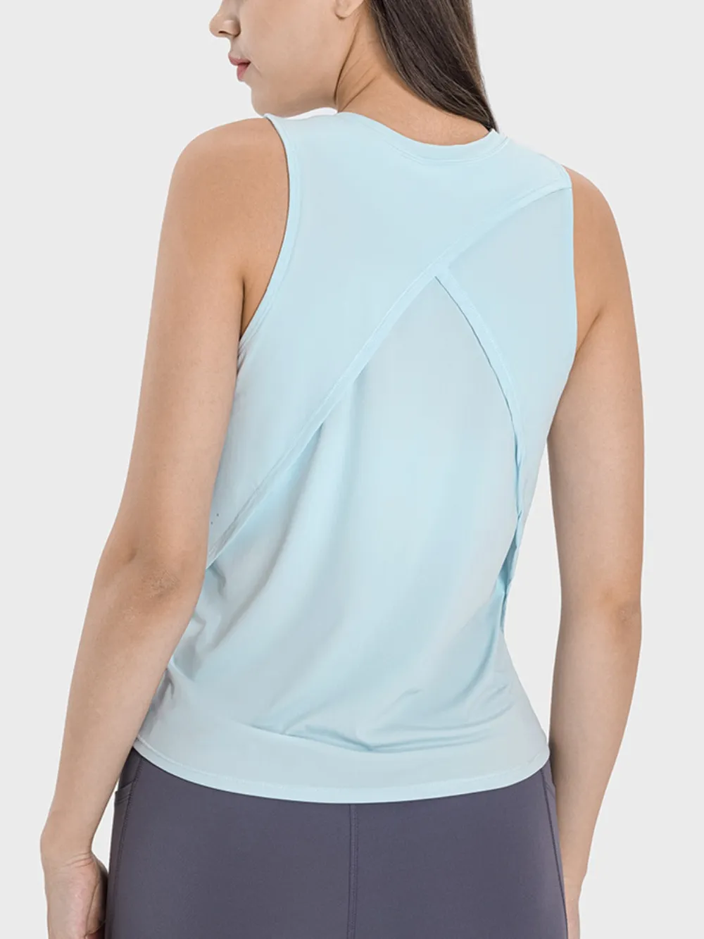 Round Neck Active Tank, image 13