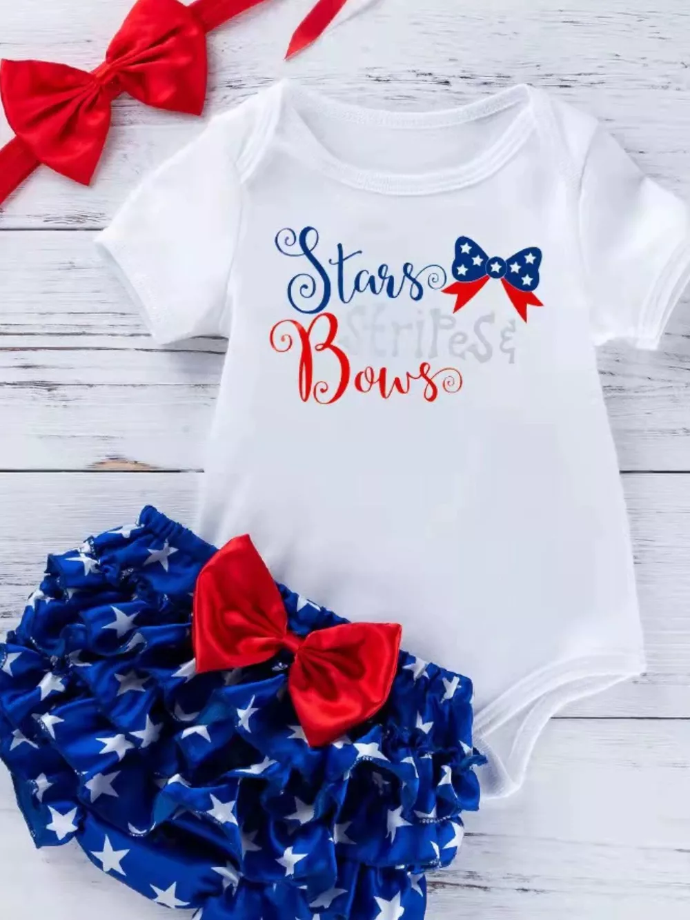 Children's Little Miss America Patriotic Outfit Set, image 13