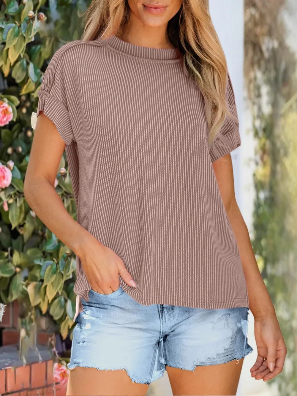 Round Neck Short Sleeve T-Shirt, image 17